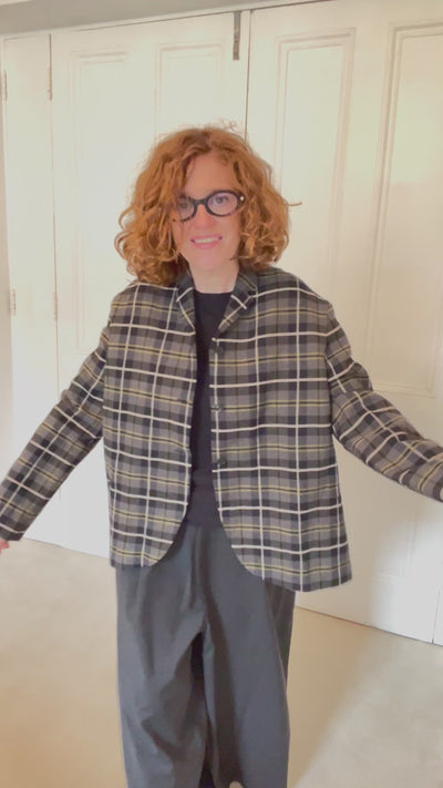 Apuntob Jacket in Black Check - SKULPT Dublin