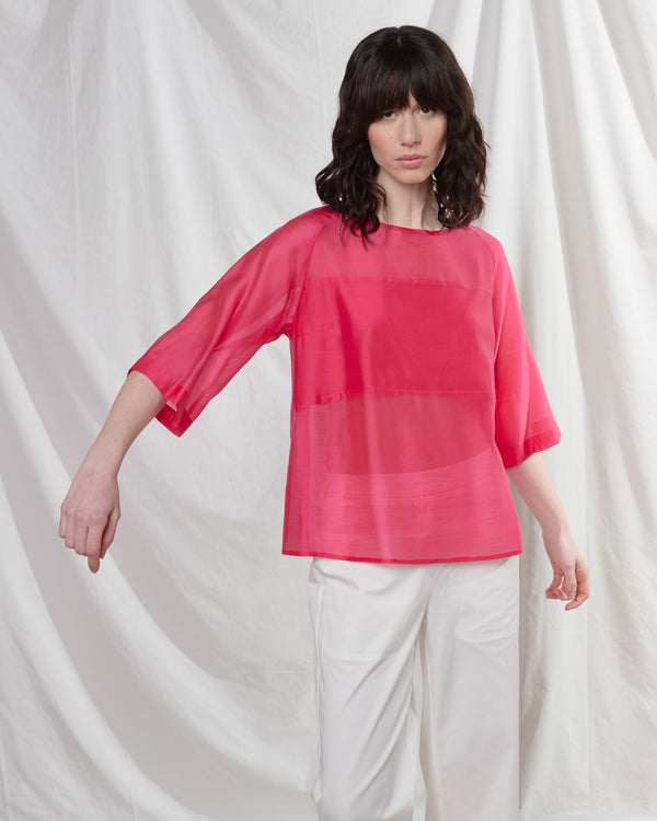 rialto48 Long Sleeve Top in Raspberry - SKULPT Dublin