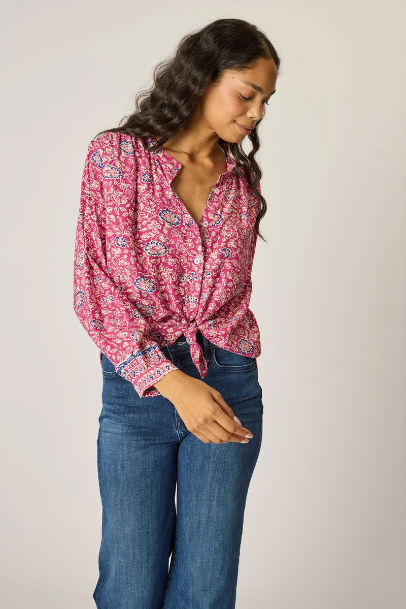 Natalie Martin Long Sleeve Shirt in Pink Lavender - SKULPT Dublin