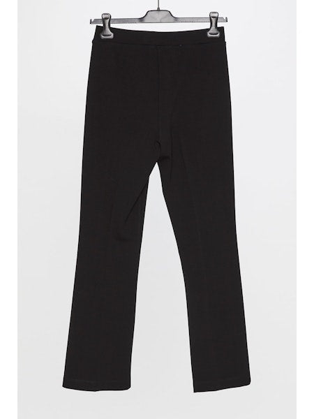 Hache Kick Flare Stretch Trousers in Black - SKULPT Dublin