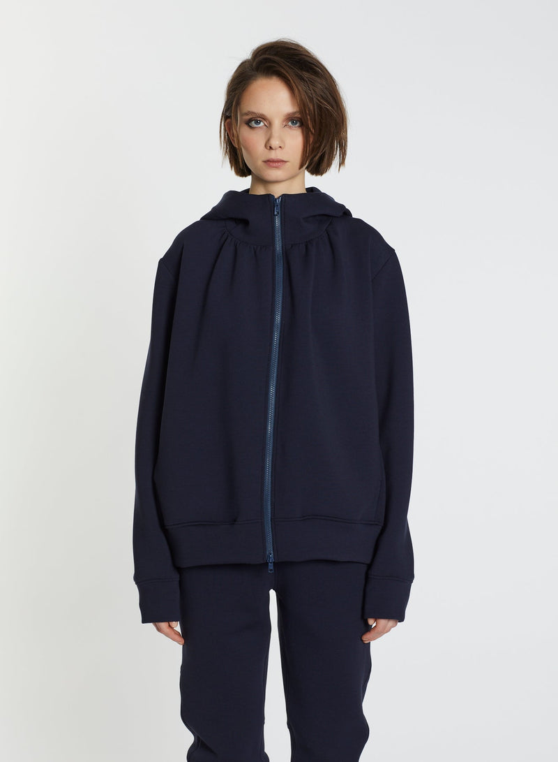 Lis Lareida Twilight Zip Up Hoodie in Black - SKULPT Dublin
