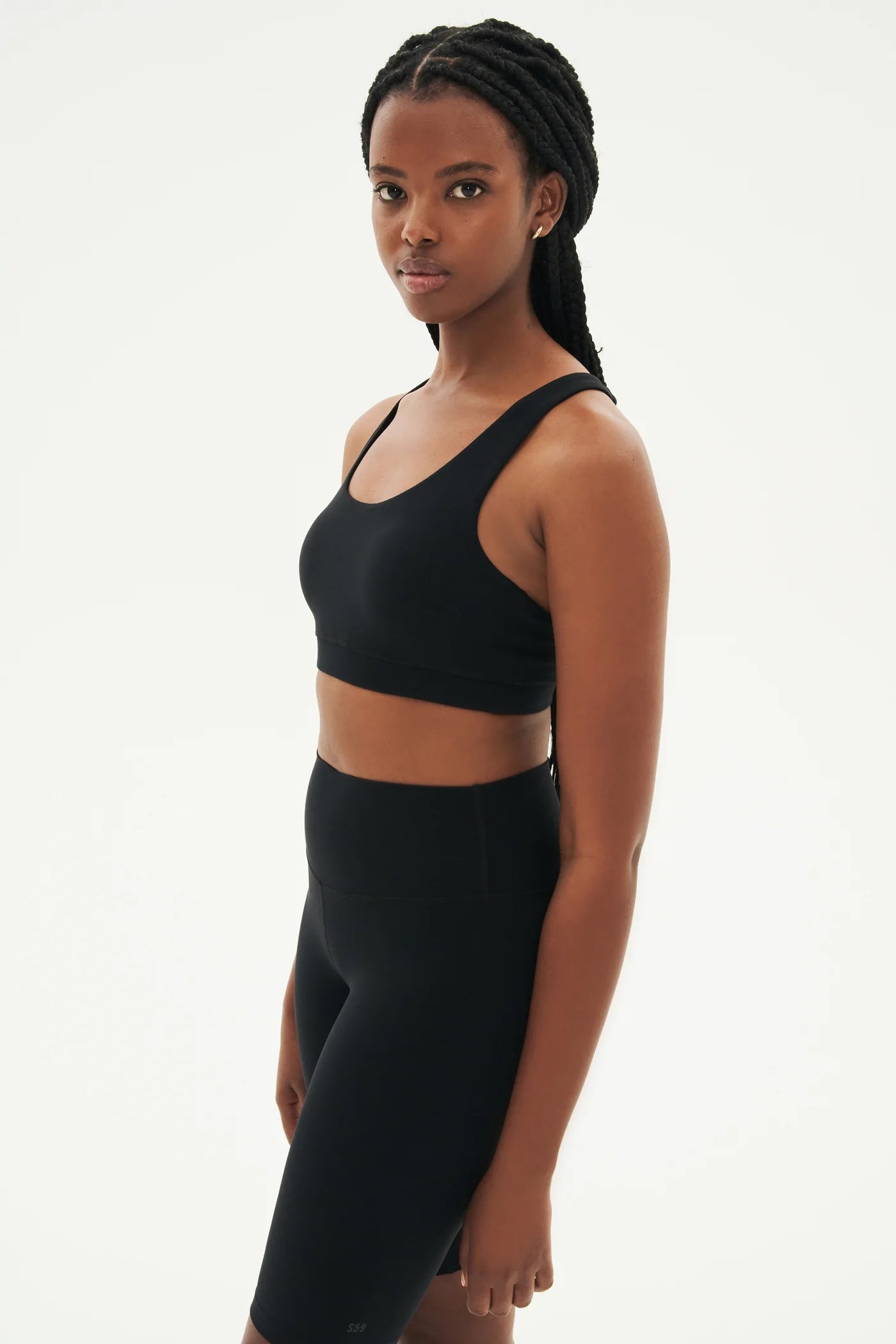 Splits59 Sara Airweight Padded Bra in Black - SKULPT Dublin