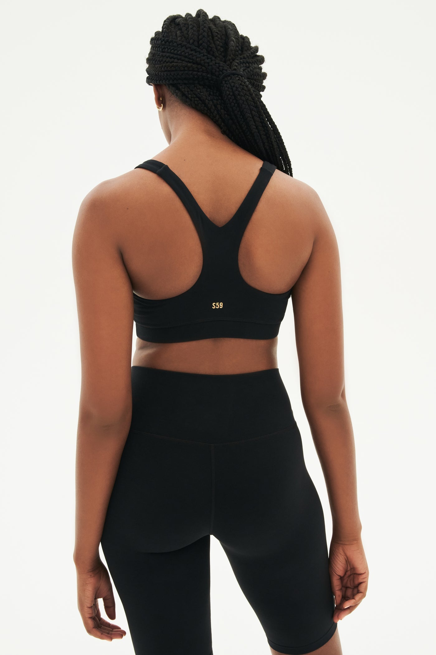 Splits59 Sara Airweight Padded Bra in Black - SKULPT Dublin