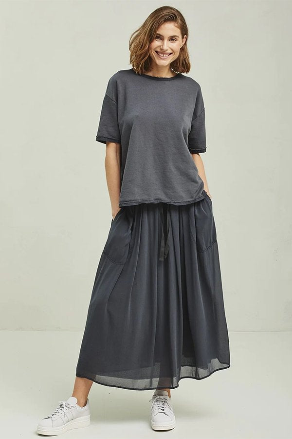 KristenseN Du Nord Silk Skirt in Chocolate - SKULPT Dublin