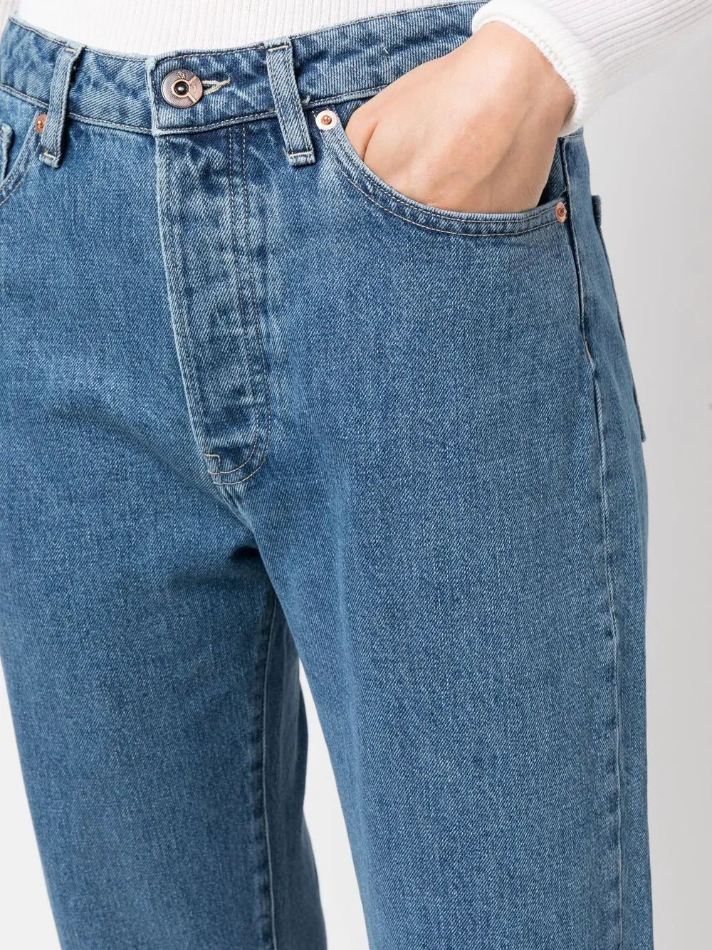 3x1 Denim Sabina Girlfriend in Classic Blue Denim - SKULPT Dublin