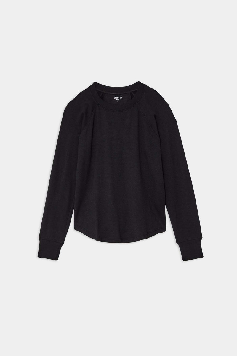 Splits59 Warm Up Long Sleeve Sweater in Black - SKULPT Dublin