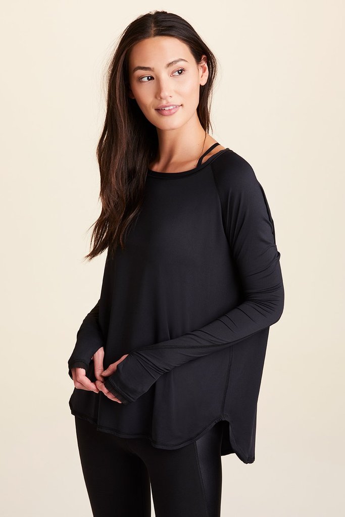 Alala Fractal Long Sleeved Top - Black - SKULPT Dublin