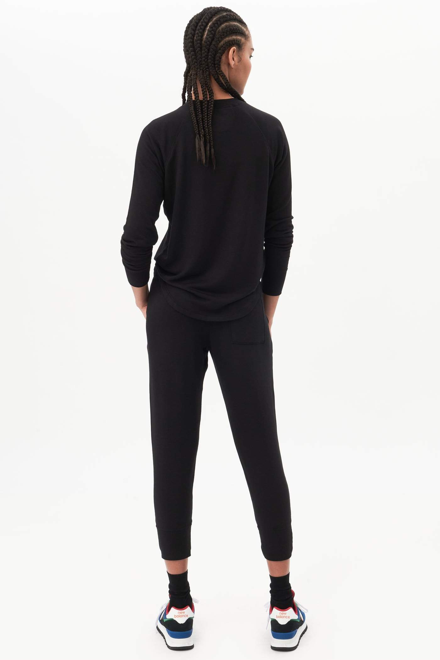 Splits59 Warm Up Long Sleeve Sweater in Black - SKULPT Dublin