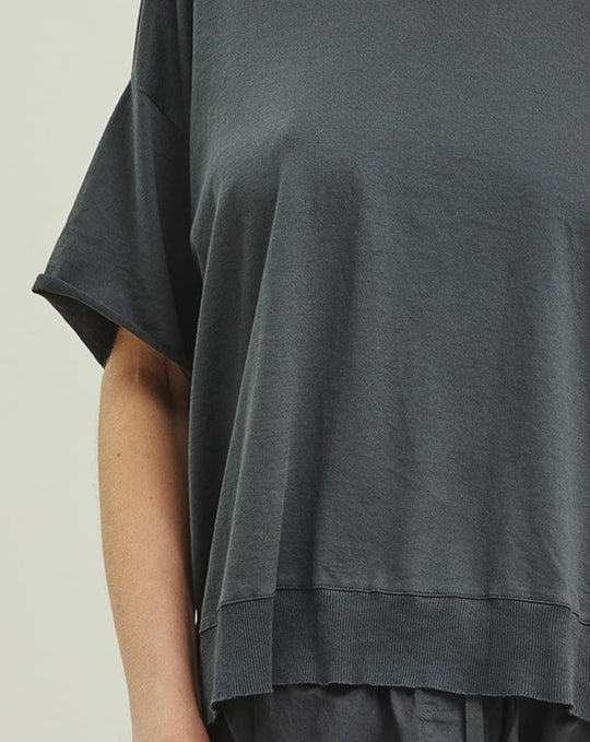 KristenseN Du Nord Short Sleeve Boxy Tee in Graphite - SKULPT Dublin