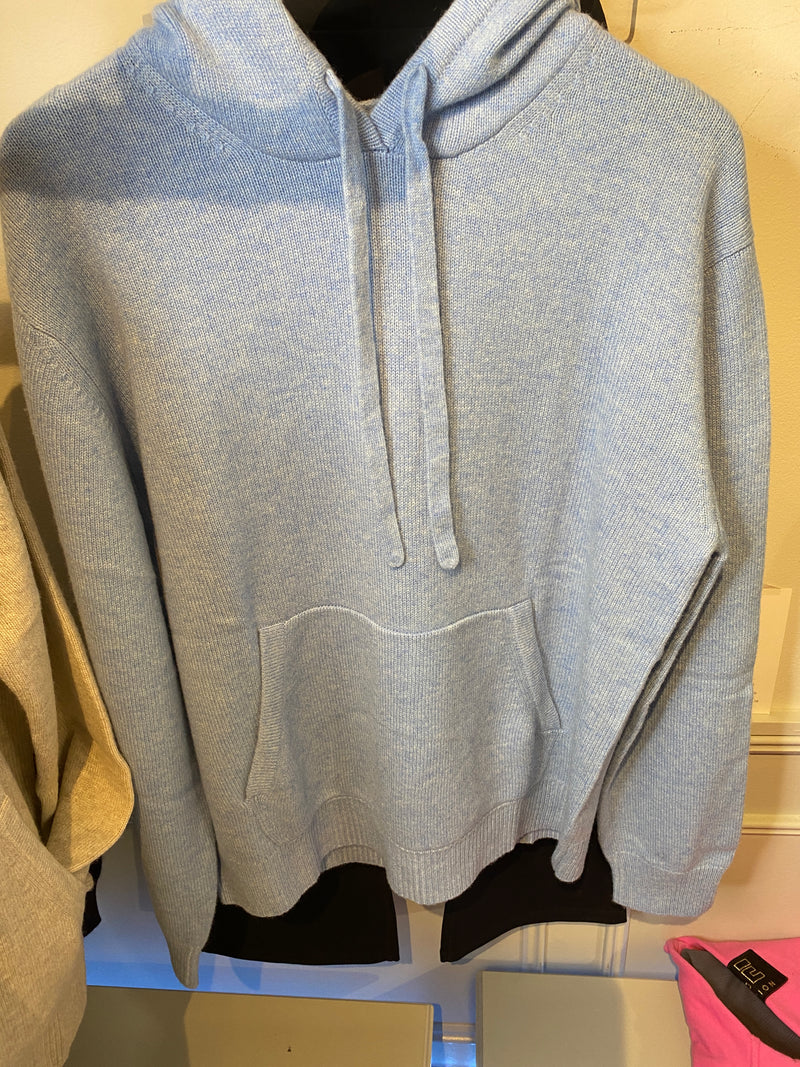 Jumper1234 Cashmere Hoodie in Iceberg Blue - SKULPT Dublin