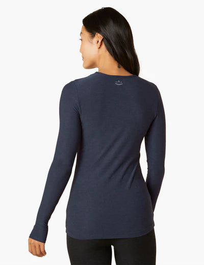 Beyond Yoga Classic Long Sleeve Top in Navy - SKULPT Dublin