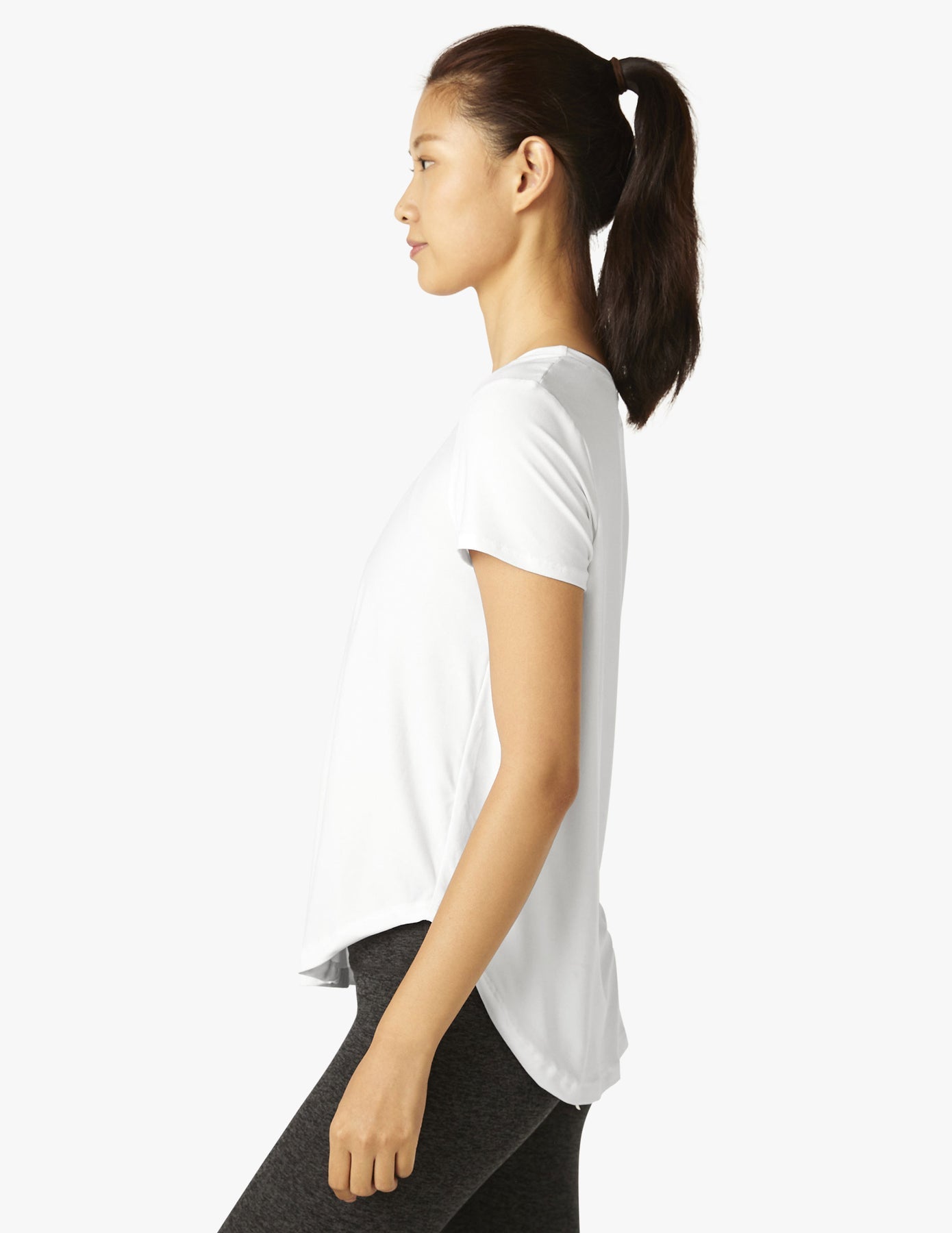 Beyond Yoga Short Sleeve Tee Cloud White - SKULPT Dublin