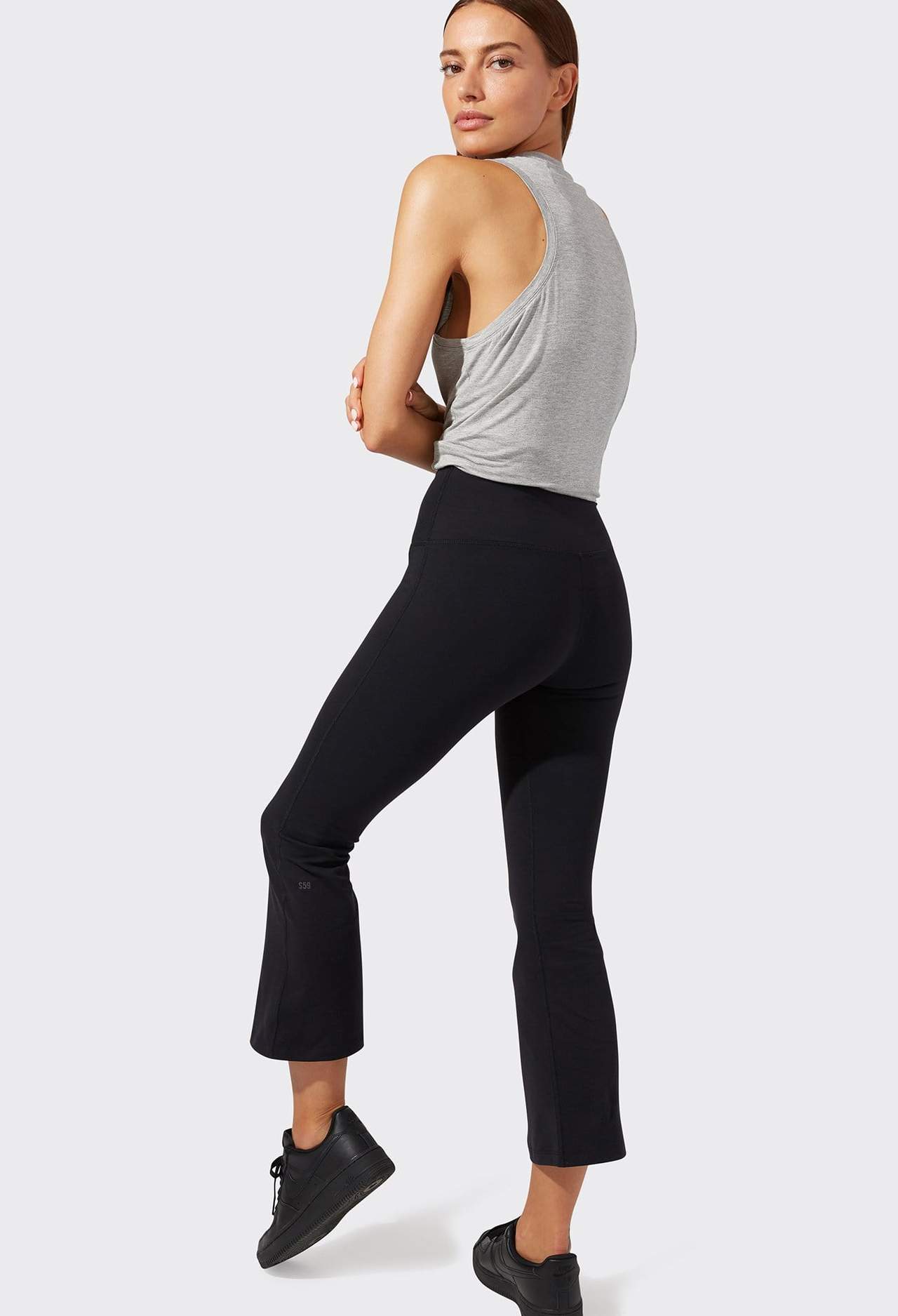 Splits59 Raquel Crop Flare Legging - Black - SKULPT Dublin
