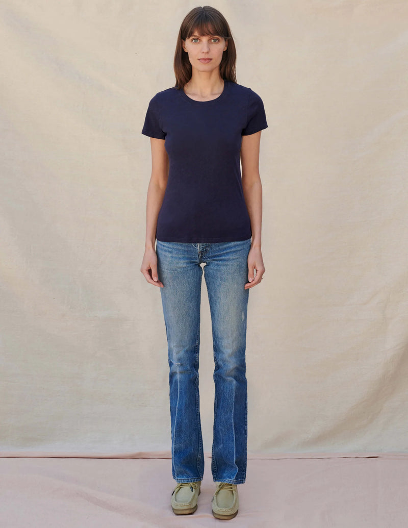 Sundry Clothing Short Sleeve Boy Tee Round Neck in Navy - SKULPT Dublin