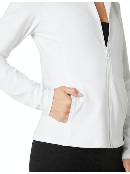 Beyond Yoga Spacedye Zip Up in White - SKULPT Dublin