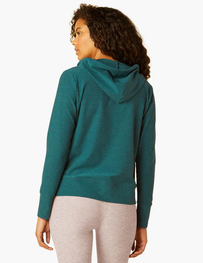 Beyond Yoga Spacedye Zip Up Hoodie in Deep Sea Heather - SKULPT Dublin