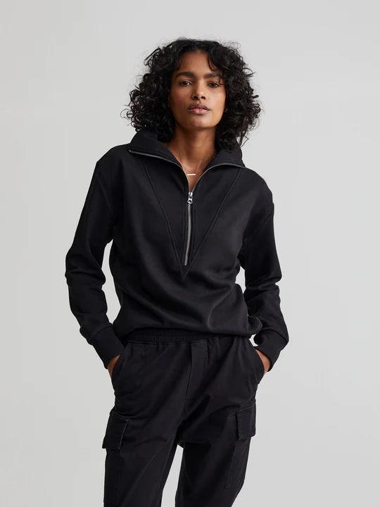 Varley Clearwood Half Zip in Black - SKULPT Dublin