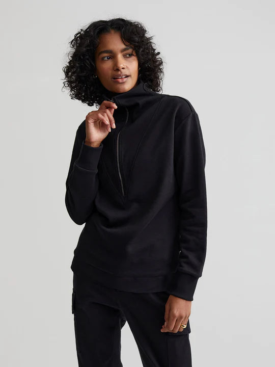 Varley Clearwood Half Zip in Black - SKULPT Dublin
