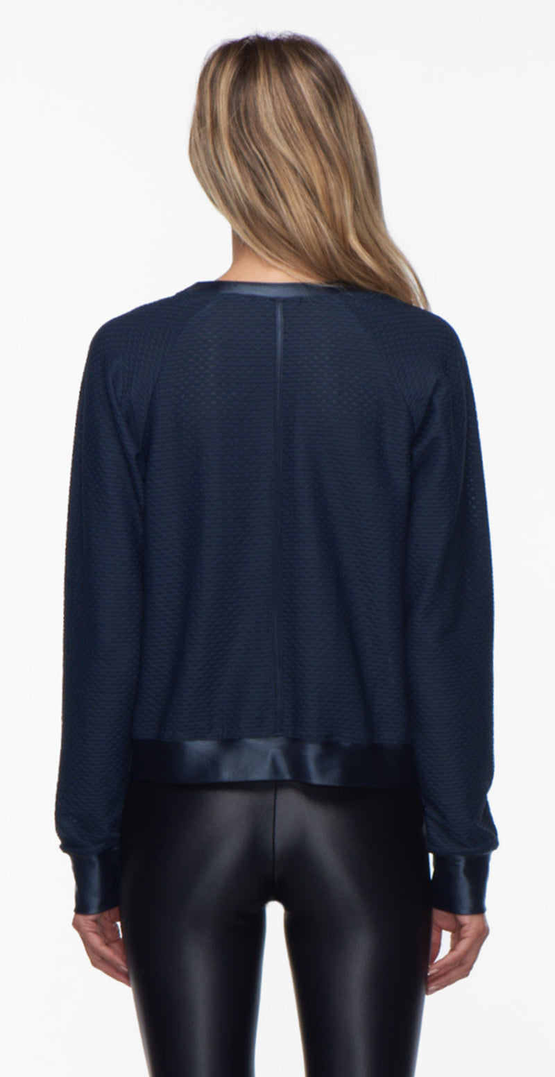 Koral Sofia Long Sleeved Top - Navy - SKULPT Dublin