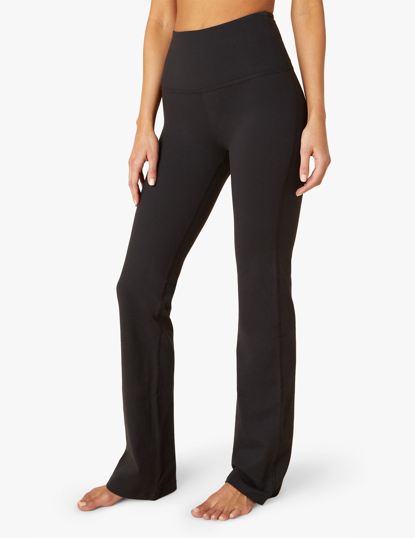 Beyond Yoga High Waist Practice Bootcut Pants in Jet Black - SKULPT Dublin