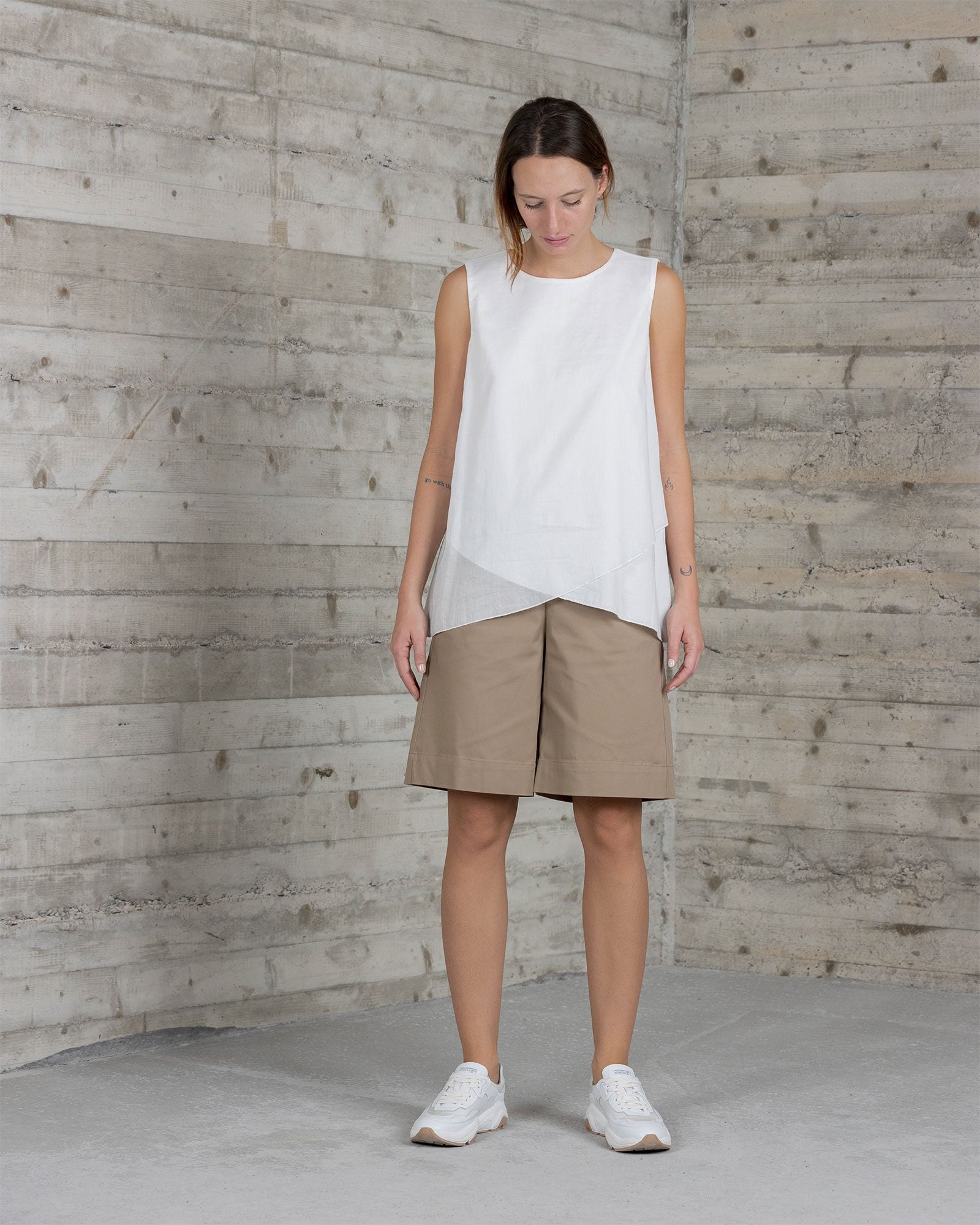 rialto48 Sleeveless Top in White - SKULPT Dublin