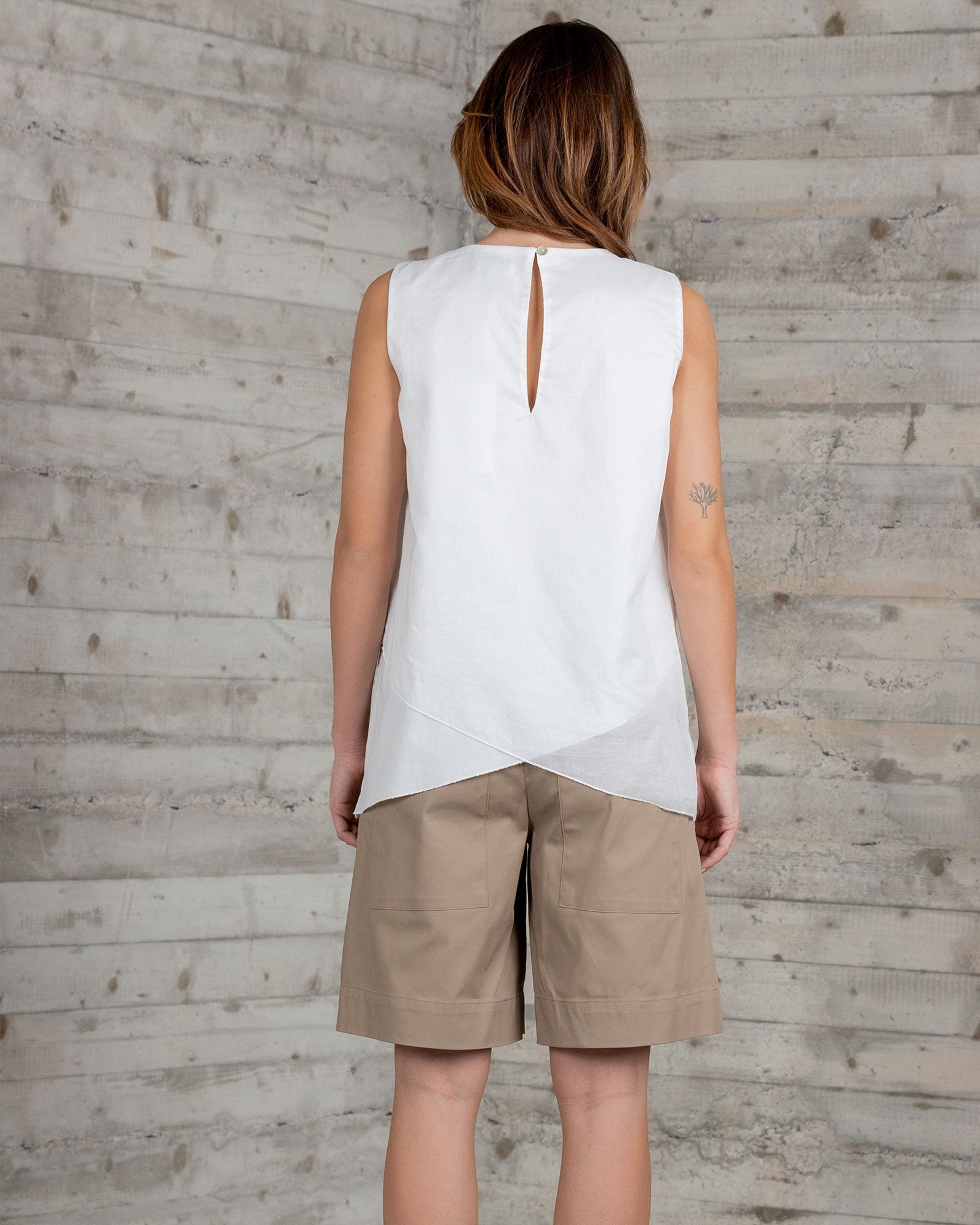 rialto48 Sleeveless Top in White - SKULPT Dublin