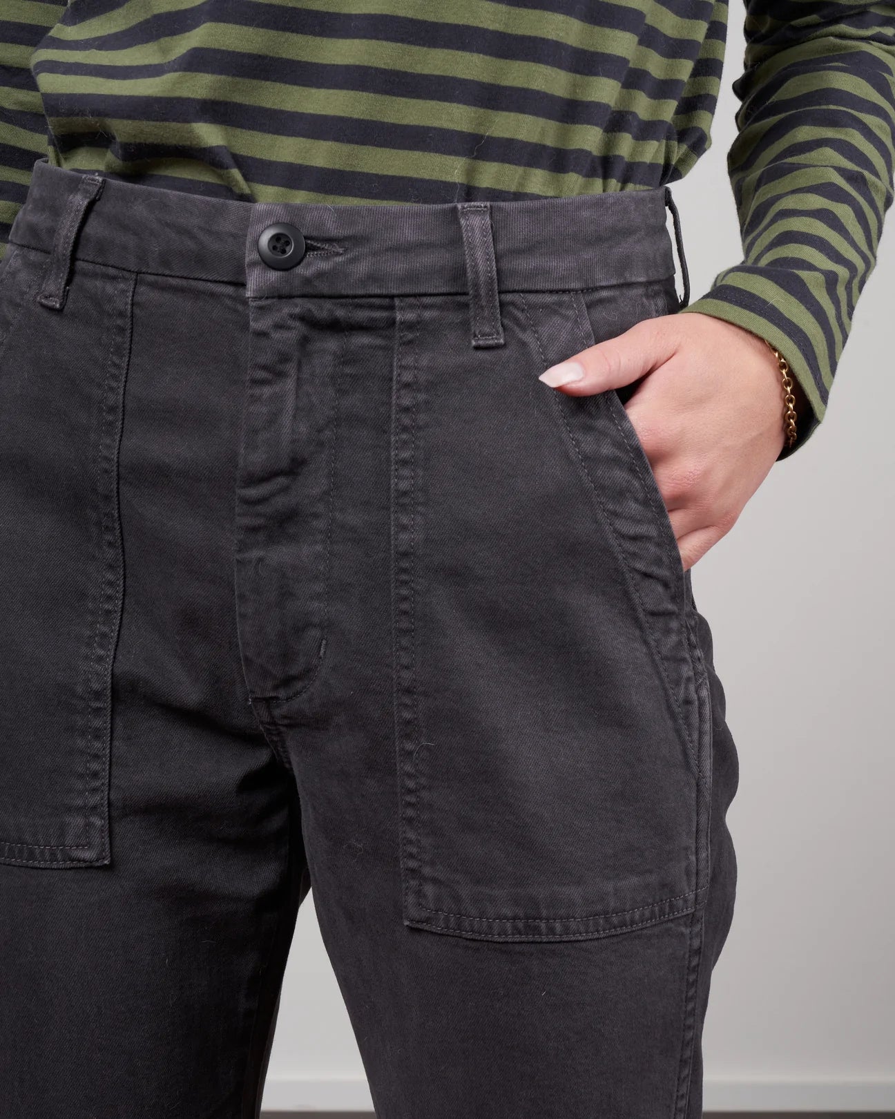 AMO Denim Easy Trouser - Vintage Black - SKULPT Dublin